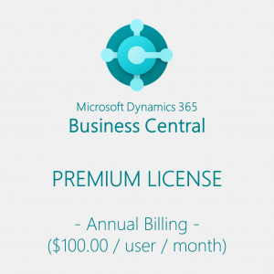 Dynamics 365 Business Central Premium License ANNUAL