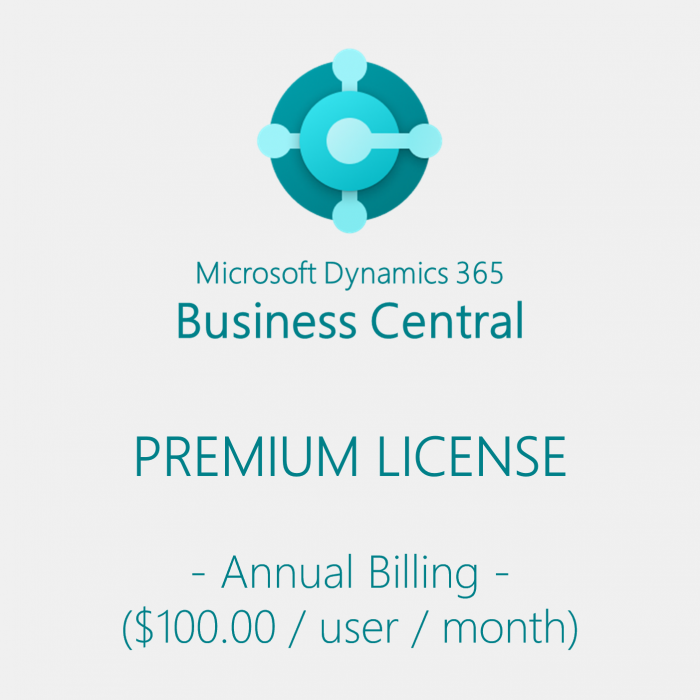 Dynamics 365 Business Central Premium License ANNUAL